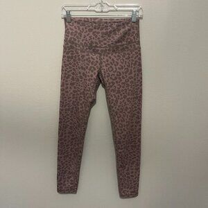 Pink leopard cheetah Varley leggings small like new